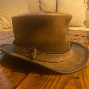 Leather Top Hat